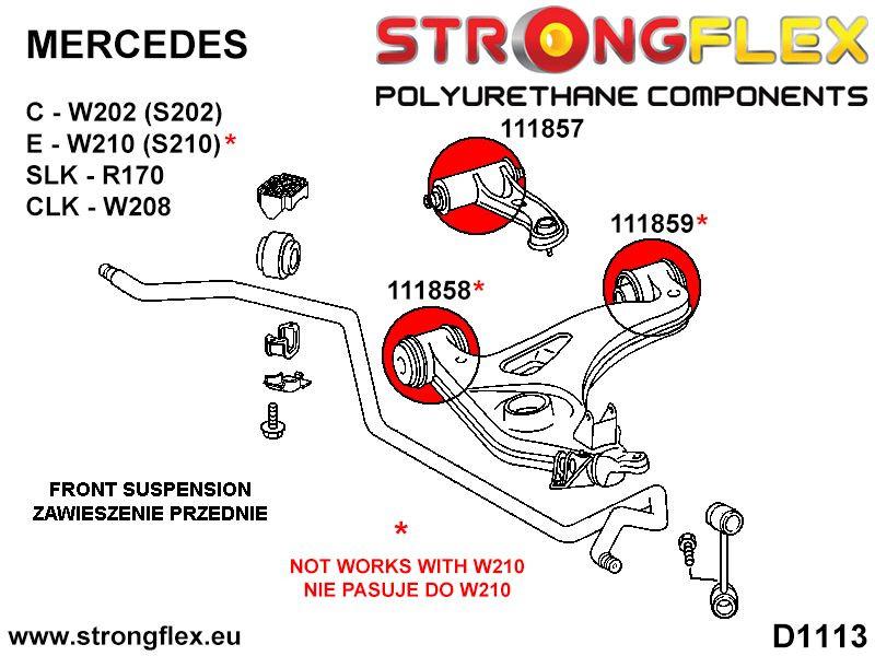 111858A: Front lower arm - front / rear bush SPORT