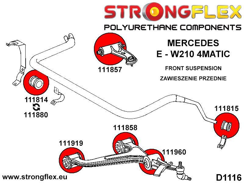 111960A: Front shock mount bush SPORT