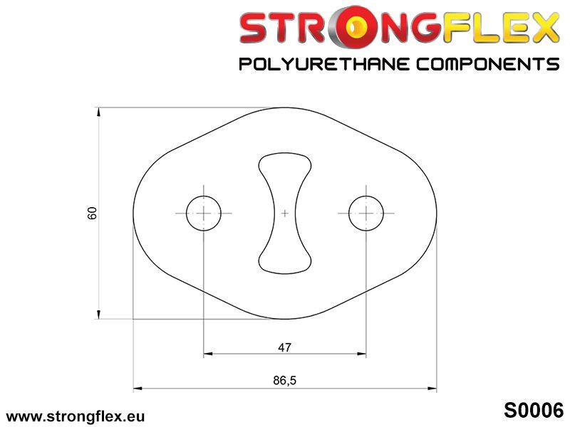 000006B: Exhaust mount hanger 47mm