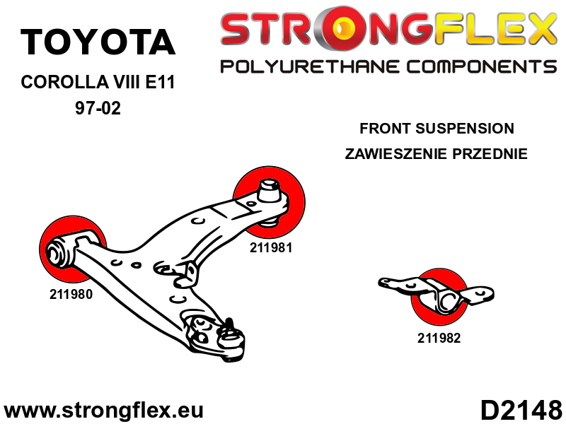 211980B: Front control arm – front bush