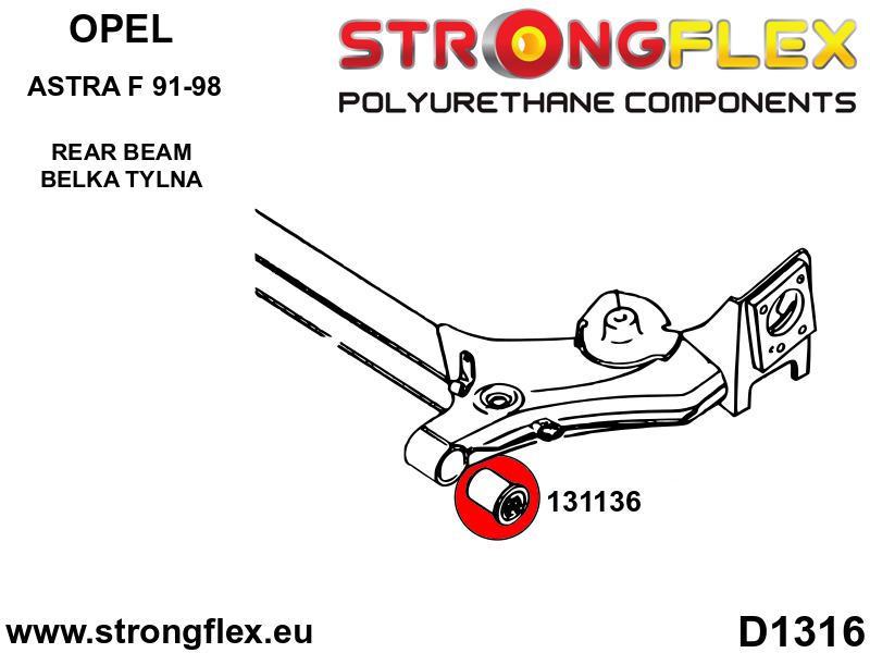 131136B: Rear subframe bush