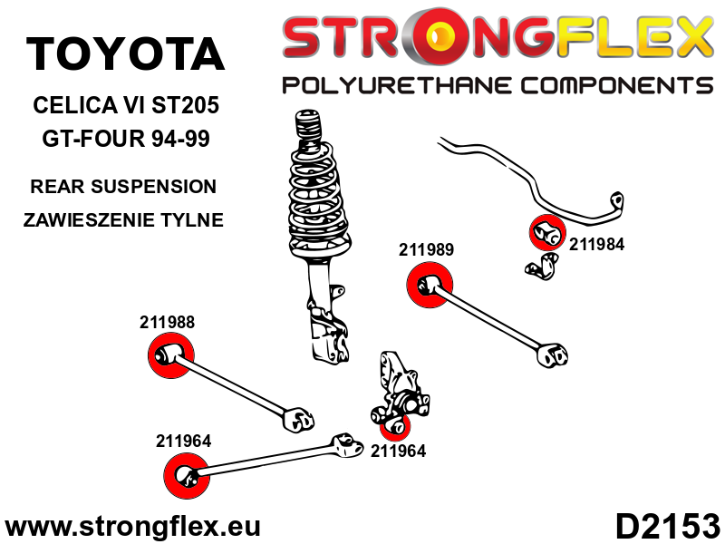 211988A: Rear arm – front bush SPORT