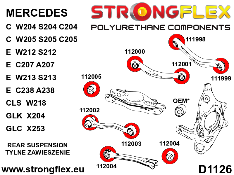 111998A: Rear lower arm – inner bush SPORT