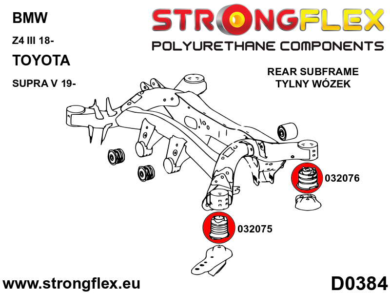 032074A: Rear anti roll bar bush SPORT