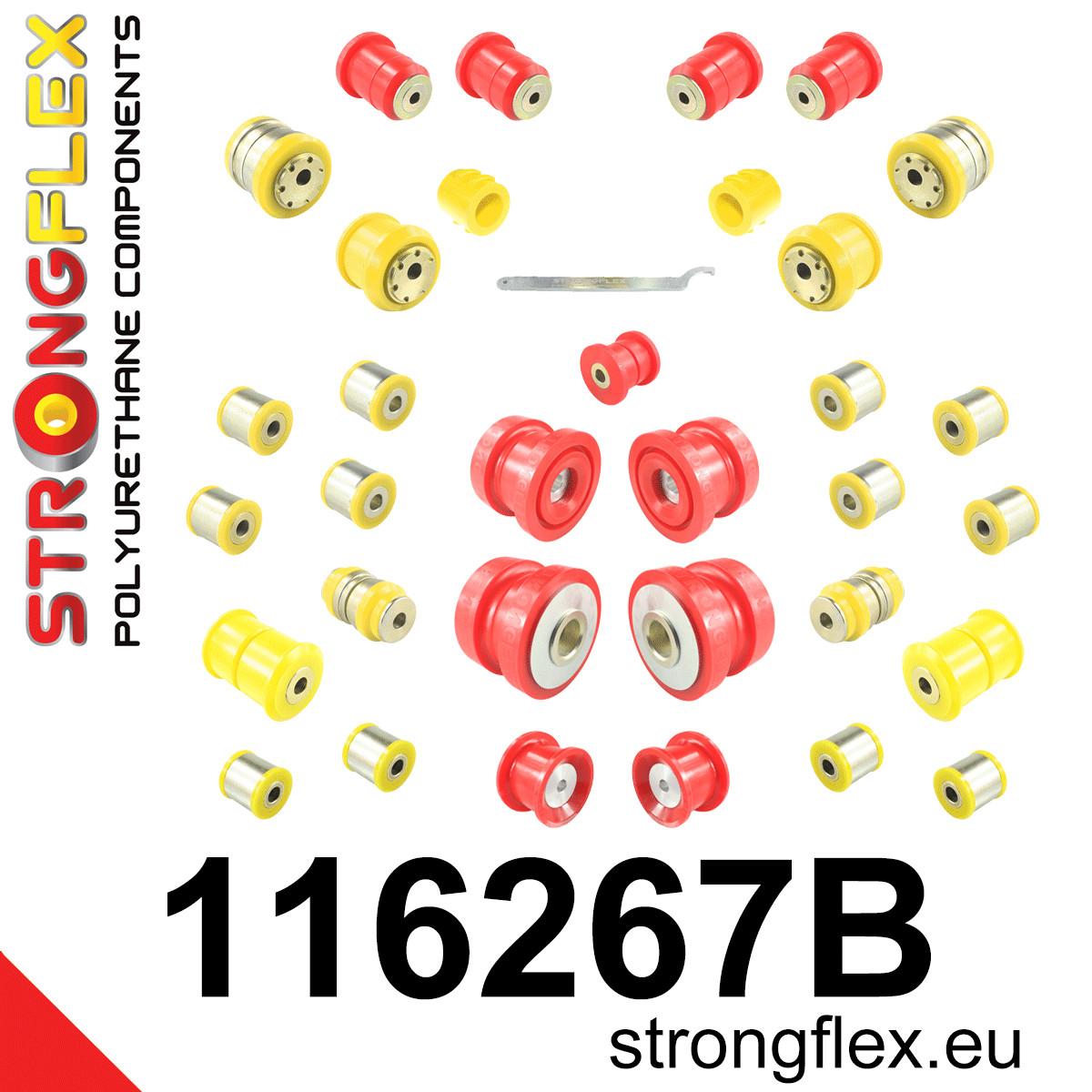 116267B: Full suspension  polyurethane bush kit