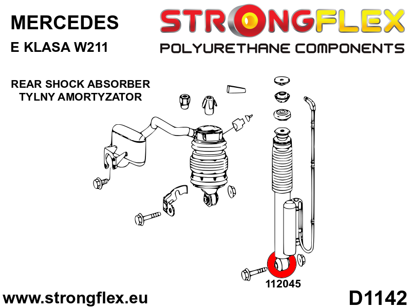 112045B: Rear shock absorber bush