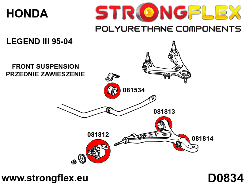 081812A: Front lower wishbone bush – front SPORT