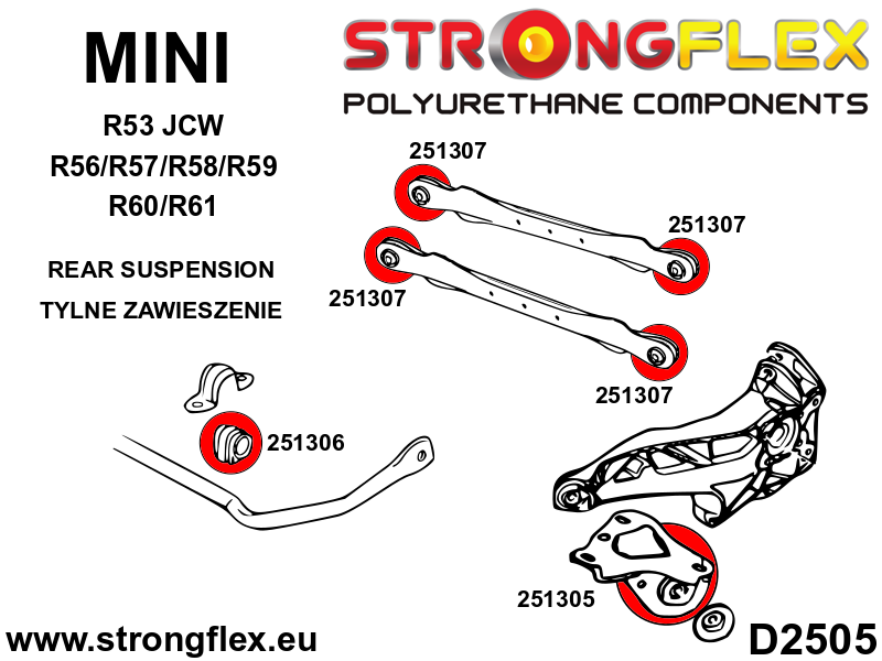 251305A: REAR TRAILING ARM BUSH SPORT