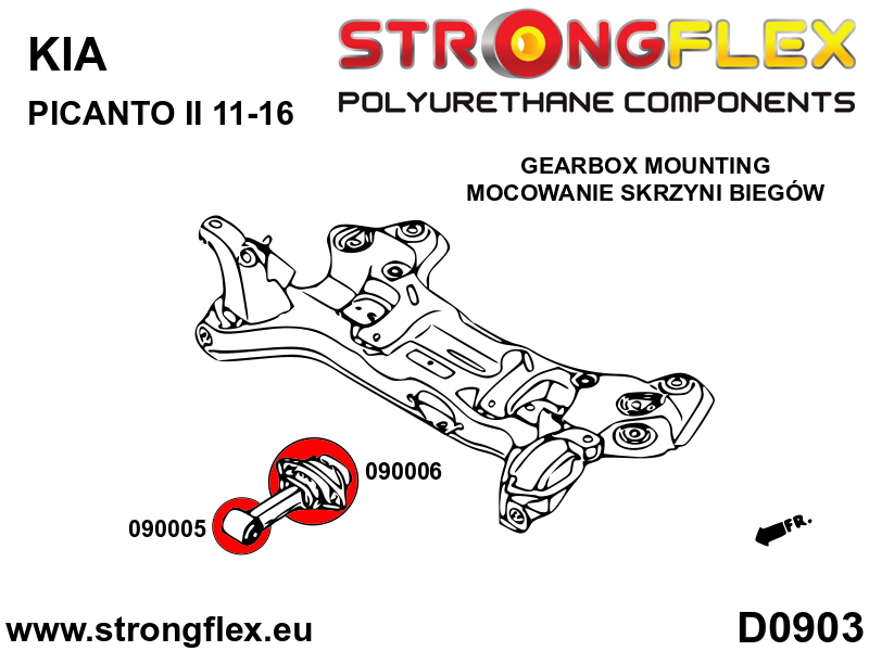 090005A: Gearbox mount bush SPORT