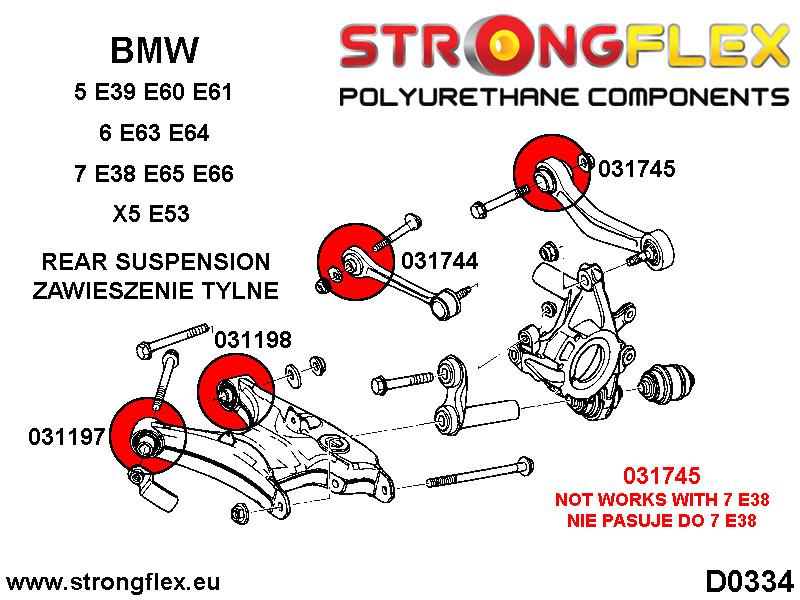 036097B: Rear suspension bush kit