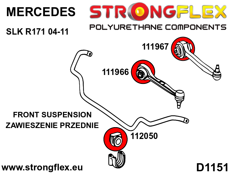 111967A: Front suspension - rear bush SPORT