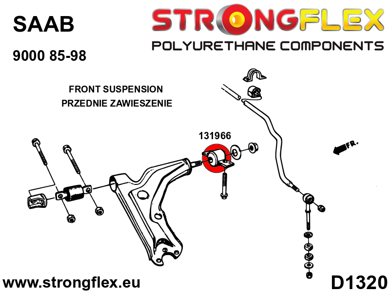131966B: Front control arm – rear bush
