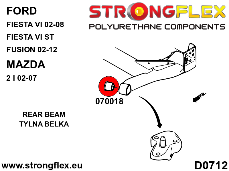 070018B: Rear beam bush