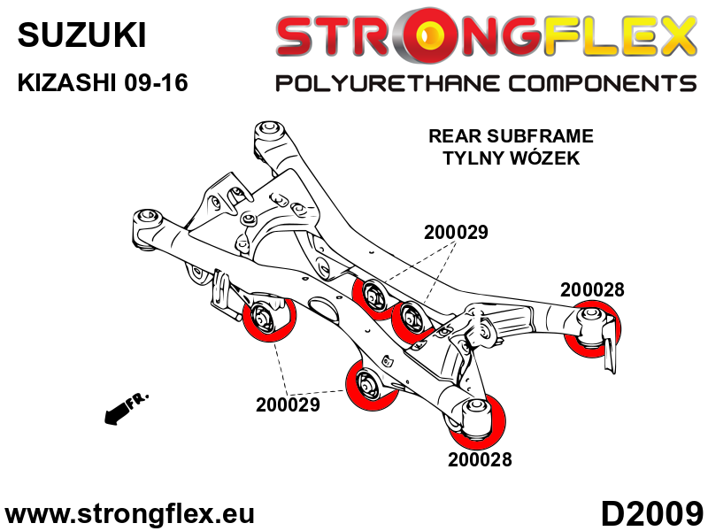 200029B: Rear diff mount bush