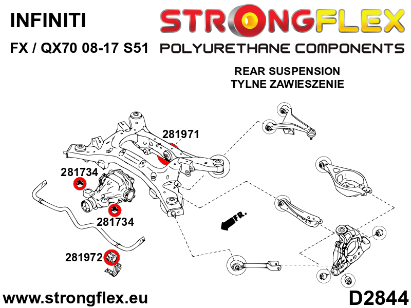 281972B: Rear stabilizer bush