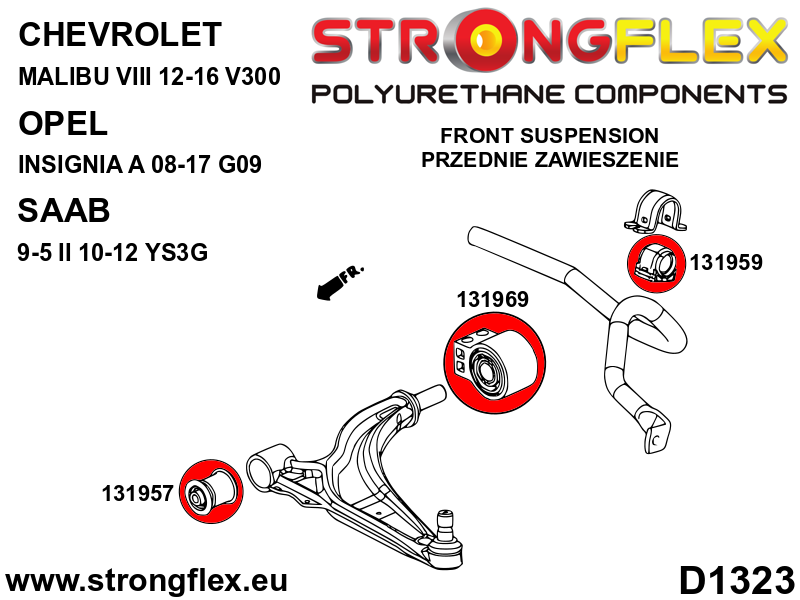 131969A: Front control arm – rear bush SPORT