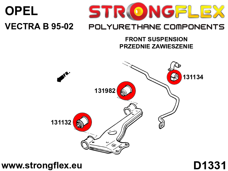 131982B: Front control arm – rear bush