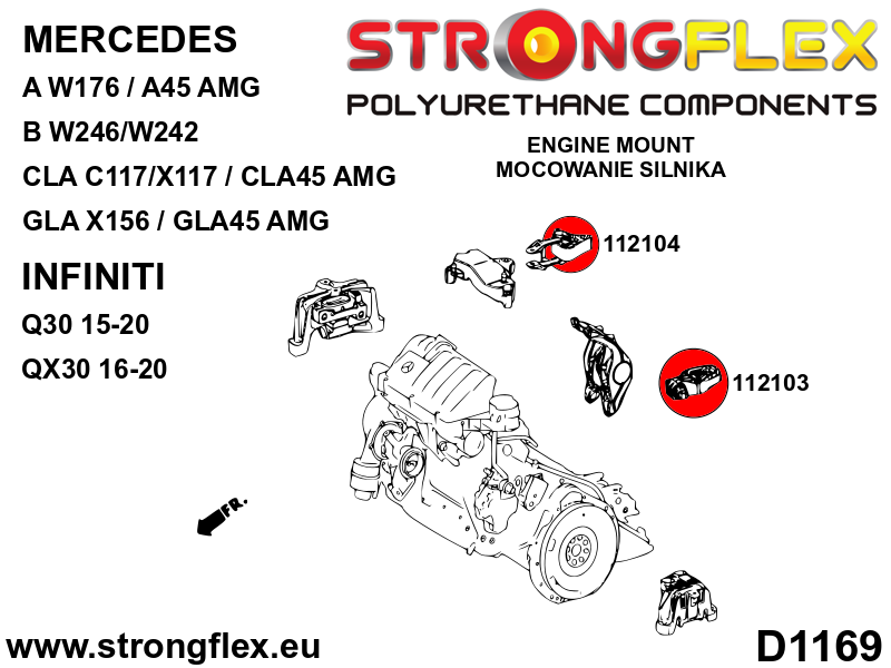 112104B: Upper engine mount insert