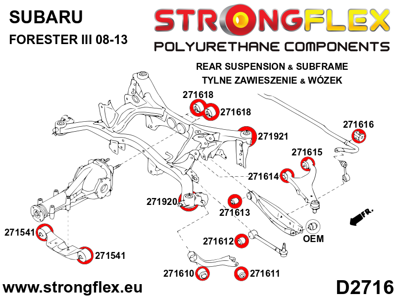271920B: Rear subframe – front bush
