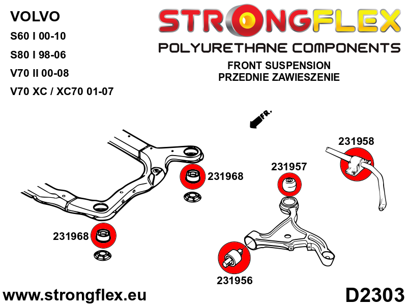 236215B: Full suspension bush kit