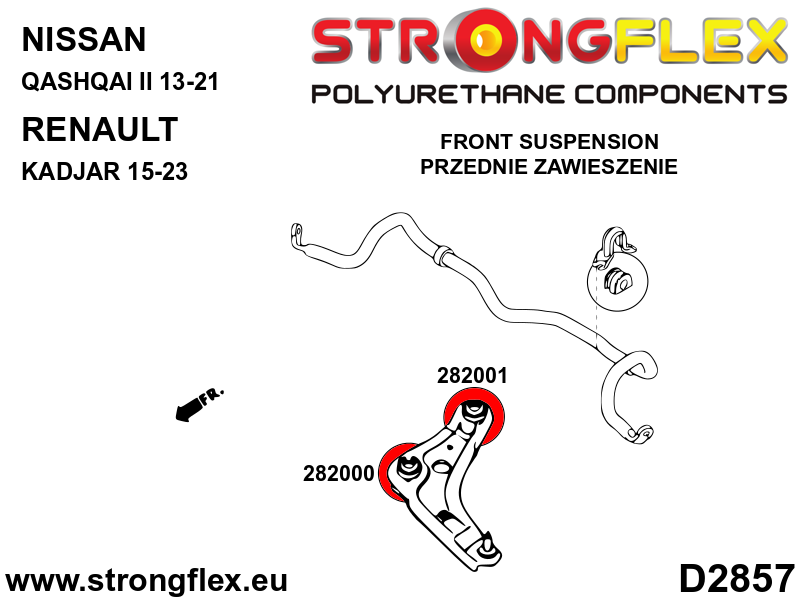 282001A: Front wishbone – rear bush SPORT