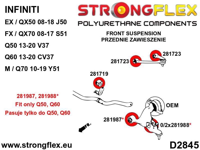 286231B: Full suspension bush kit