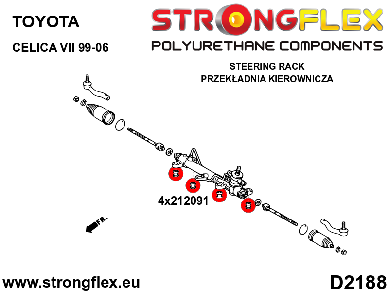 212091B: Steering rack bush