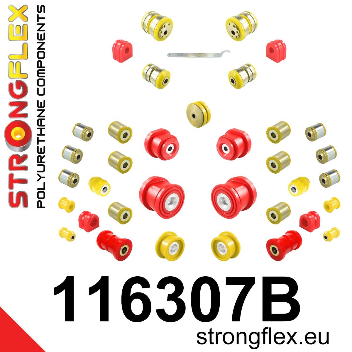 116307B: Full suspension polyurethane bush kit