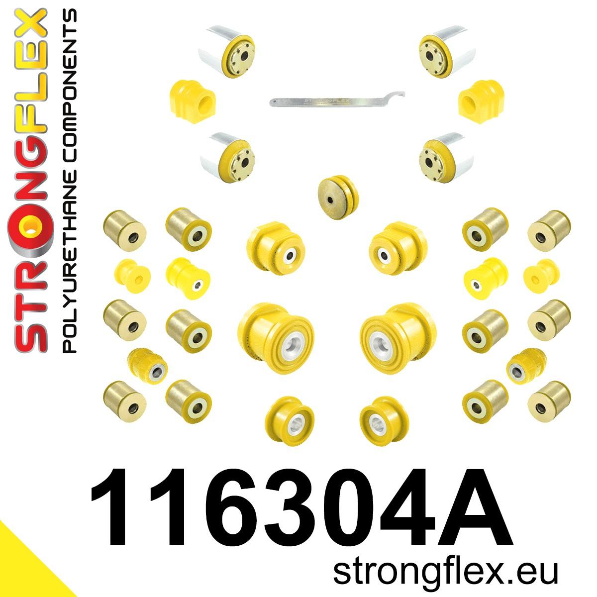 116304A: Full suspension polyurethane bush kit SPORT