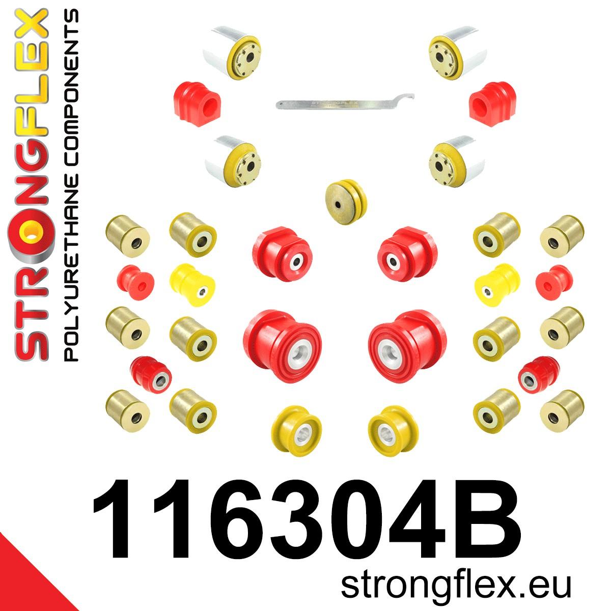 116304B: Full suspension polyurethane bush kit