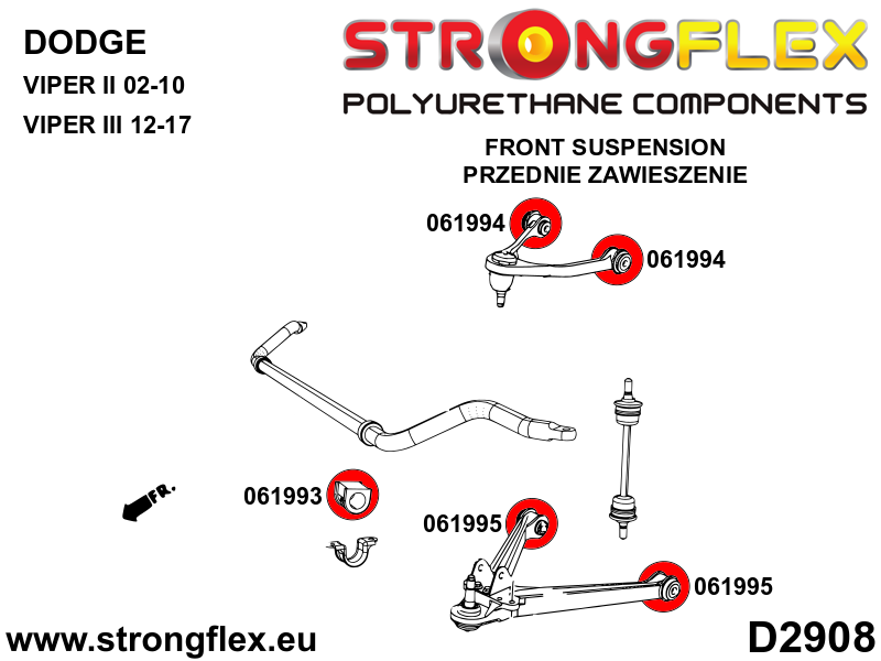 066086B: Front suspension bush kit