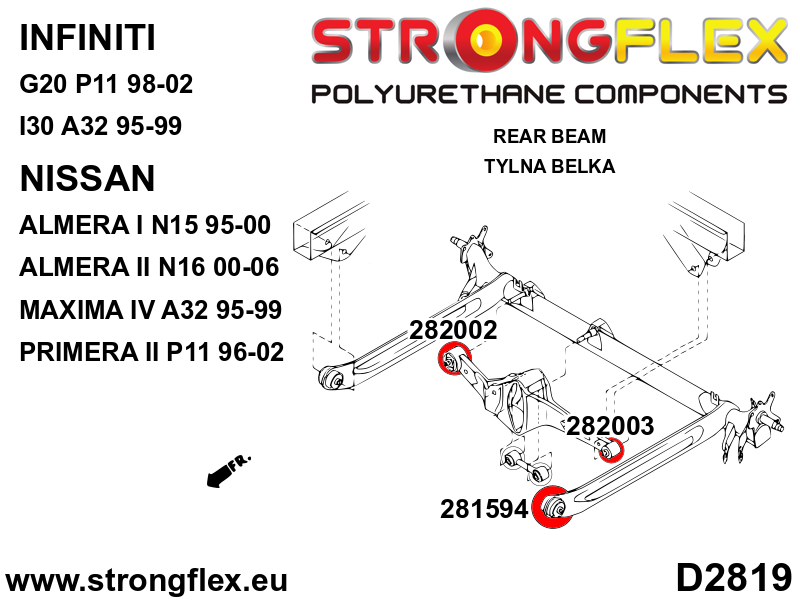 286235A: Full suspension bush kit SPORT