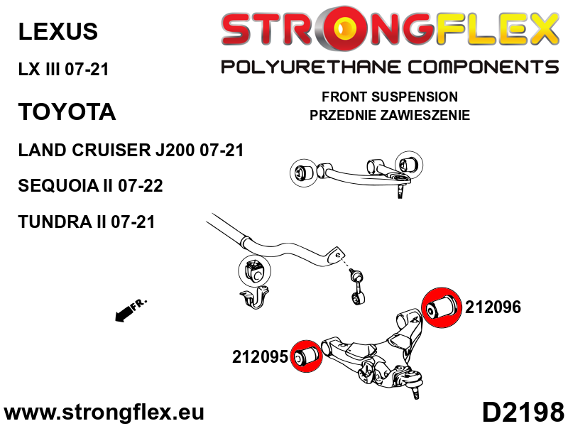 212095A: Front lower arm - front bush SPORT