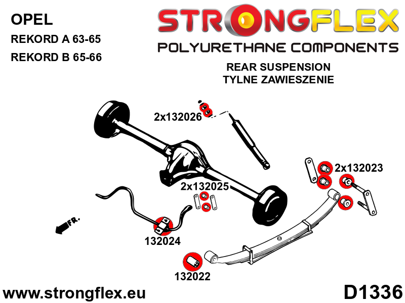 132022B: Rear spring bushing – front