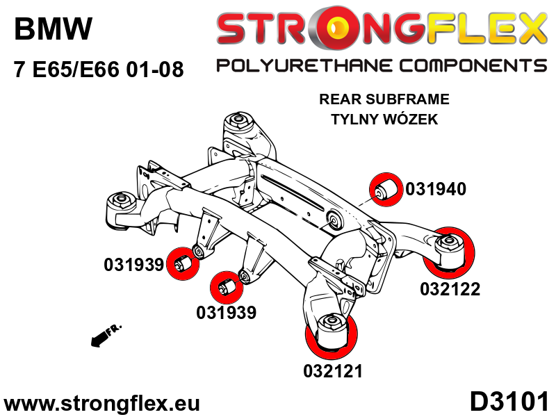 032121B: Rear subframe – front bush