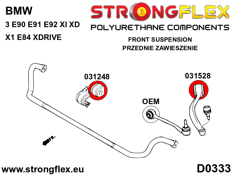 036139A: Full suspension polyurethane bush kit SPORT