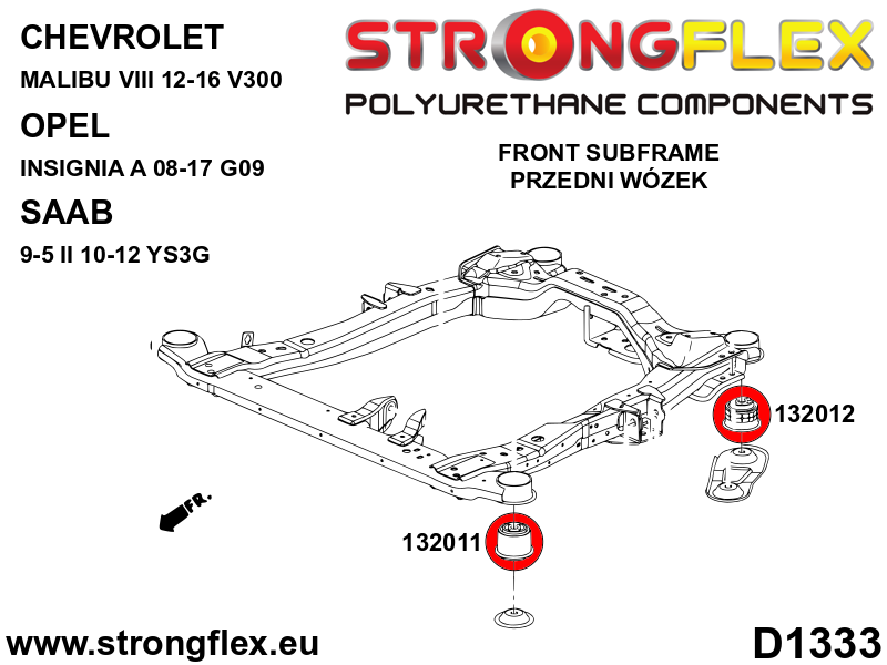 132011A: Front subframe – front bush SPORT
