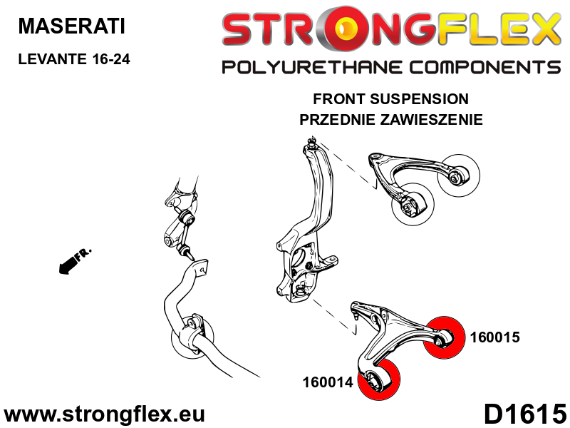 160015A: Front lower wishbone – rear bush SPORT