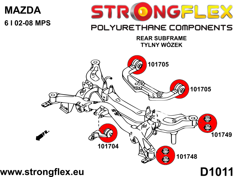 106189B: Full suspension bush kit