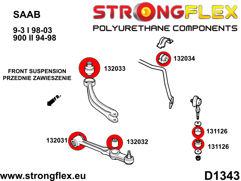 136259B: Full suspension bush kit