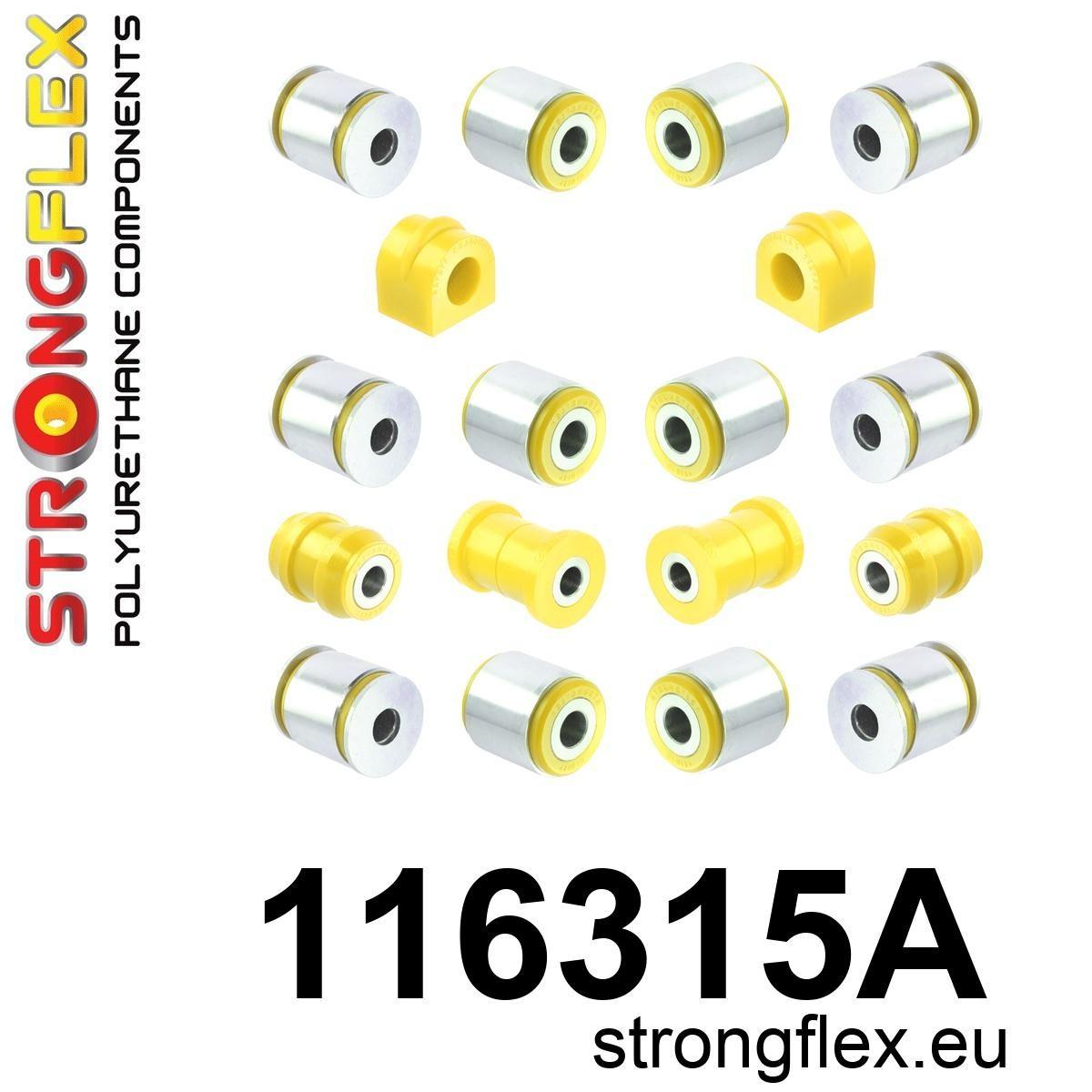 116315A: Rear suspension bush kit SPORT