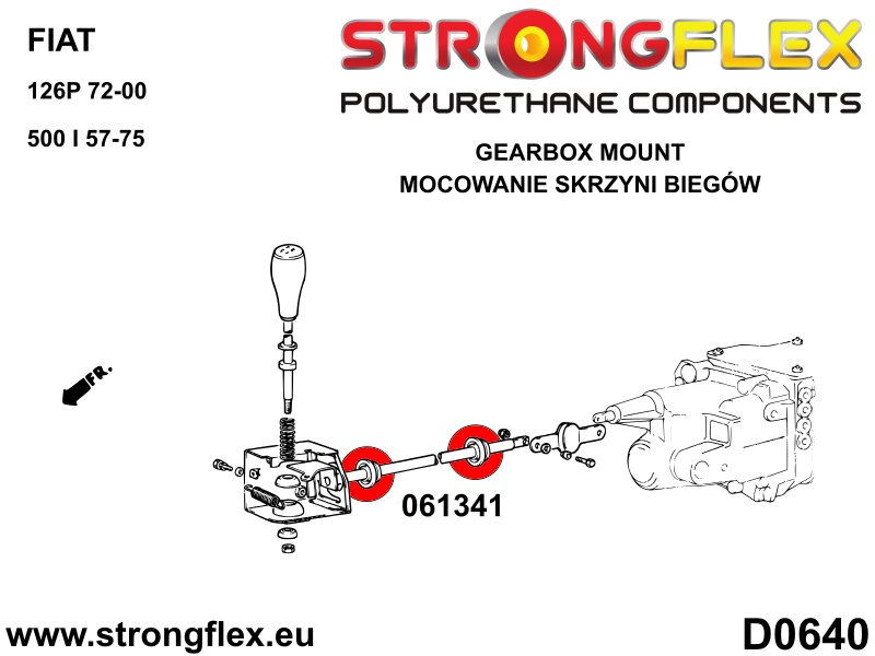 061341A: Shift lever stabilizer bush SPORT