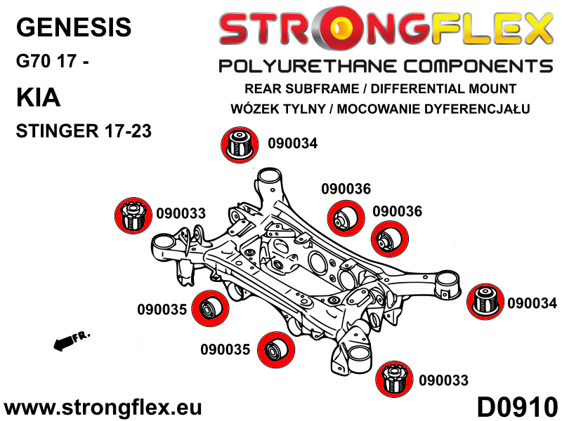 090033B: Rear subframe - front bush