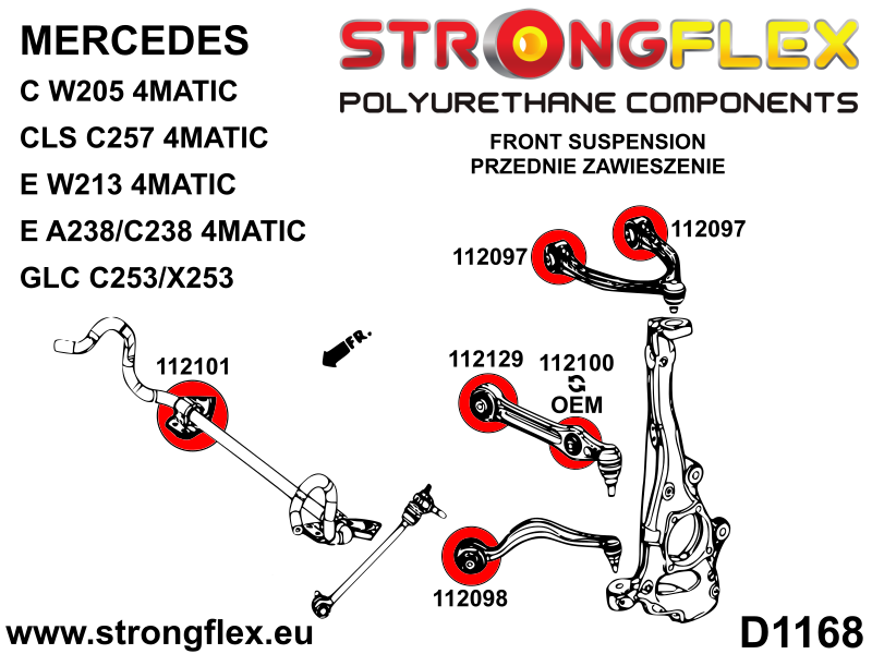 116317B: Full suspension bush kit