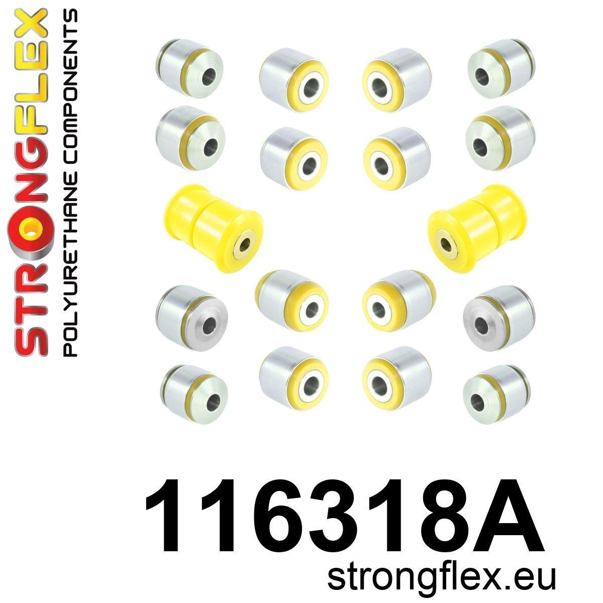 116318A: Rear suspension bush kit SPORT