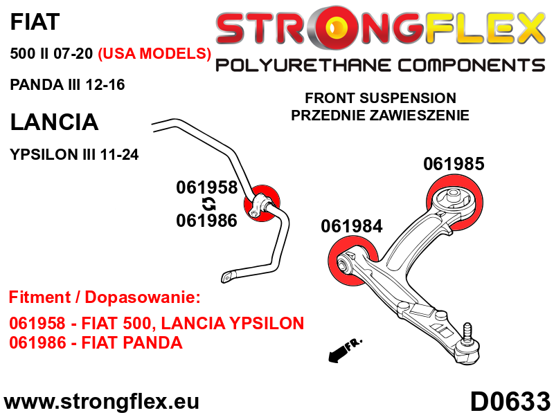 066089B: Front suspension bush kit
