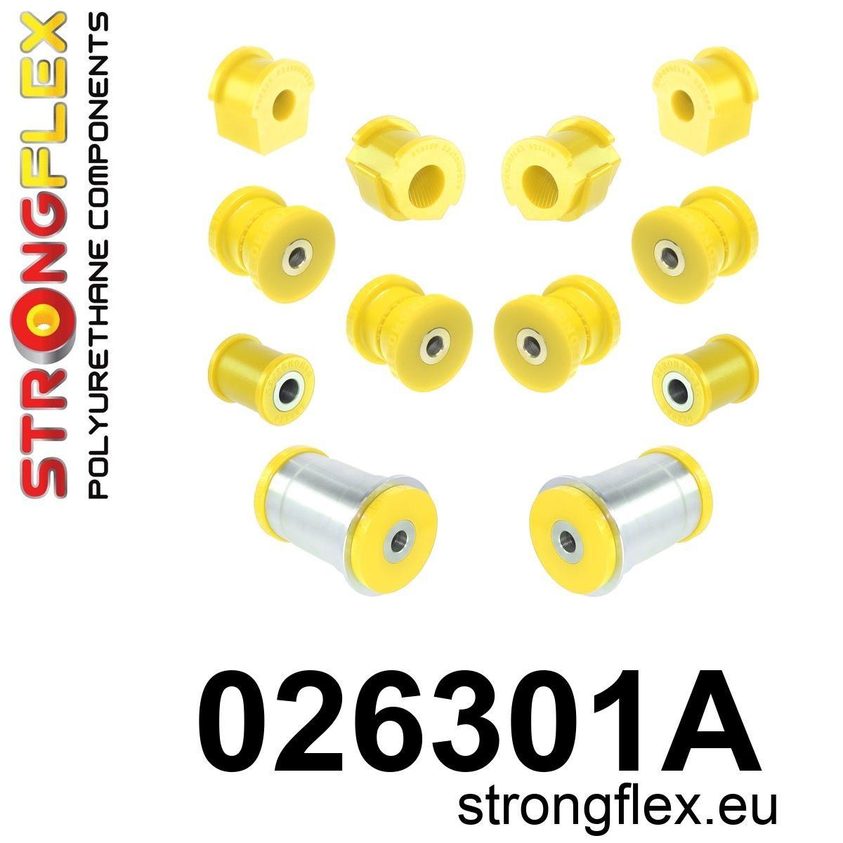 026301A: Front suspension and ream beam bush kit SPORT