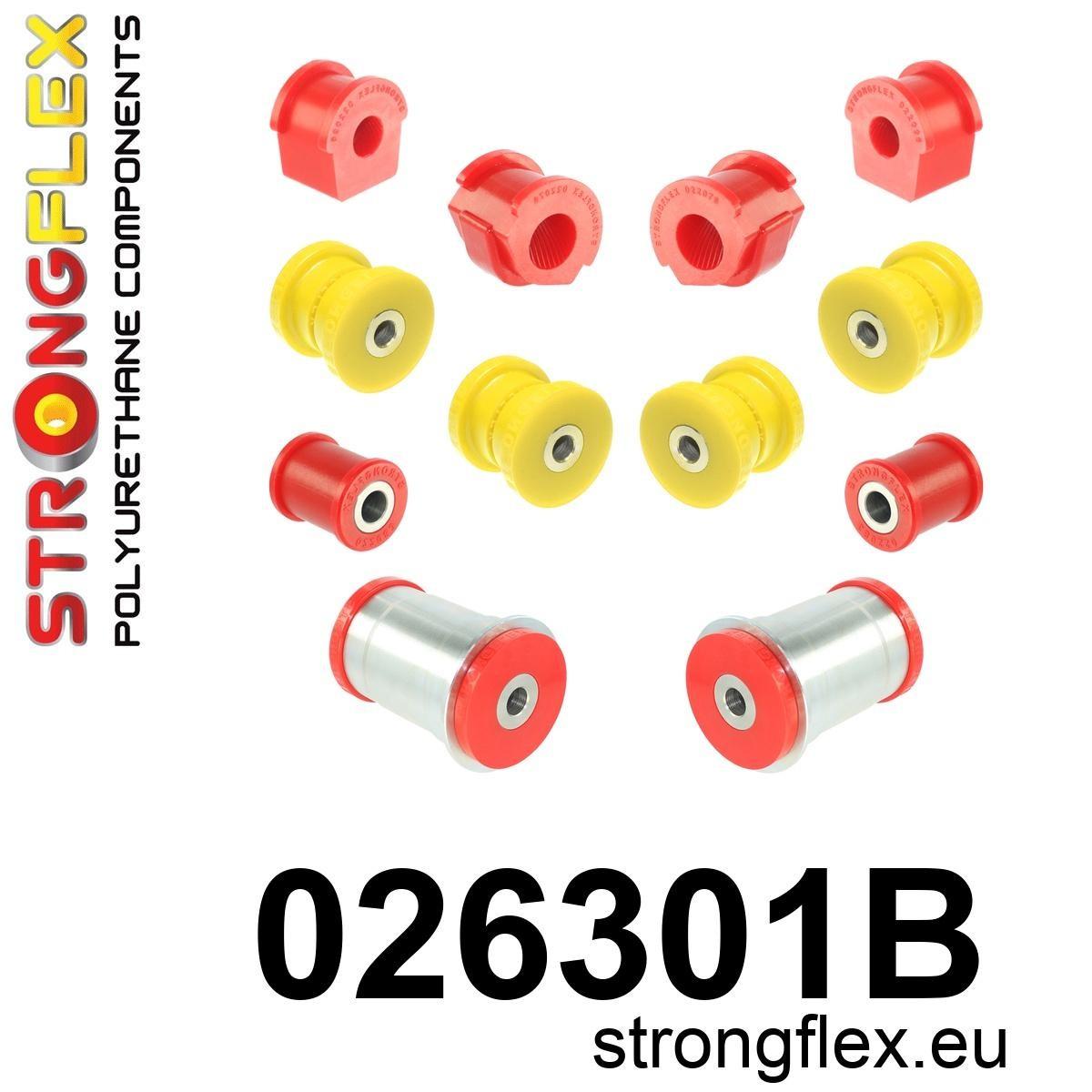 026301B: Front suspension and ream beam bush kit