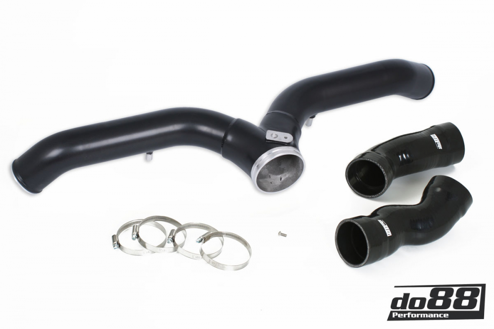 Porsche 997.1 Turbo Y-Pipe, Zwart voor ICM-230 do88 IC