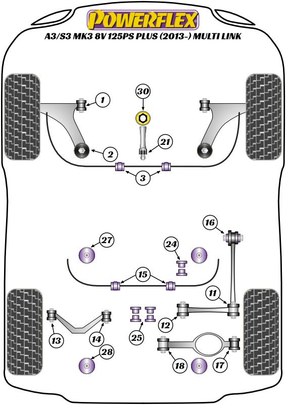 Mini Lower Torque Mount, Fast Road/Track